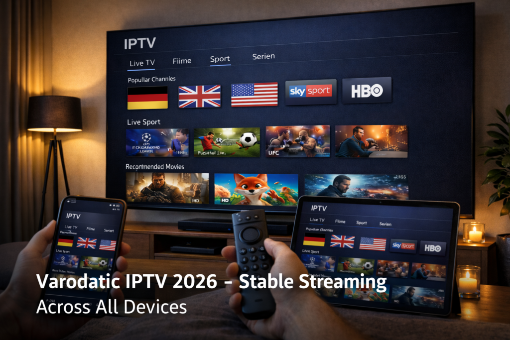 Varodatic IPTV 2026: Premium IPTV Service for Stable Streaming Worldwide